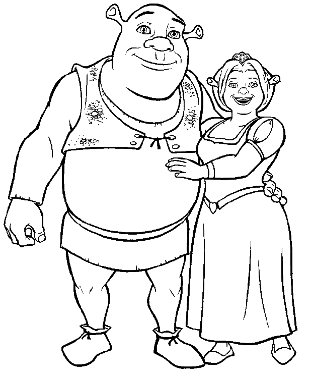 coloriage shrek 2 imprimer