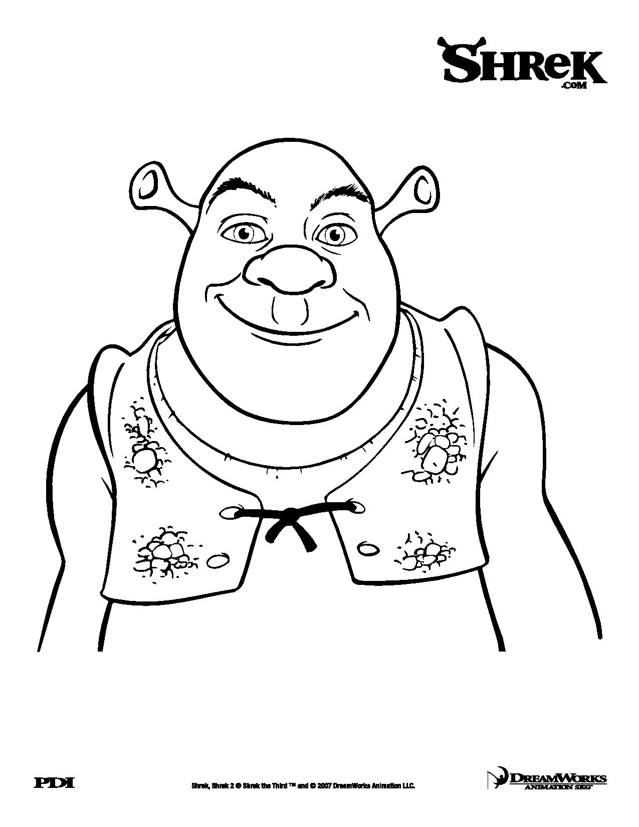 coloriage  dessiner shrek en ligne