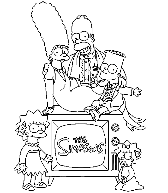 coloriage simpson halloween a imprimer