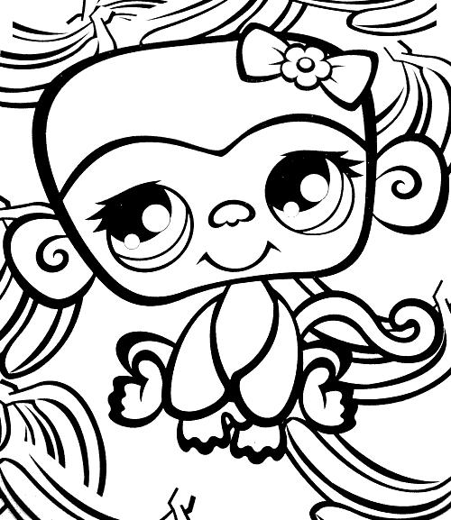 coloriage singe a imprimer gratuit