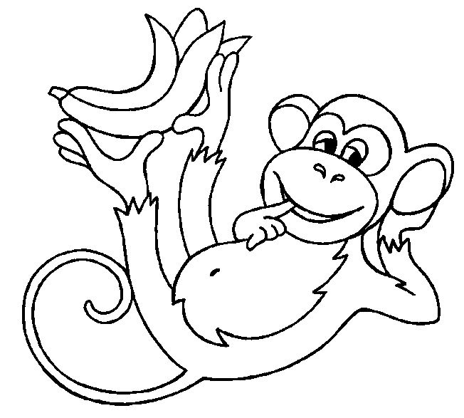 dessin de singe a imprimer gratuit