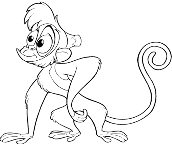 coloriage à dessiner singe en ligne