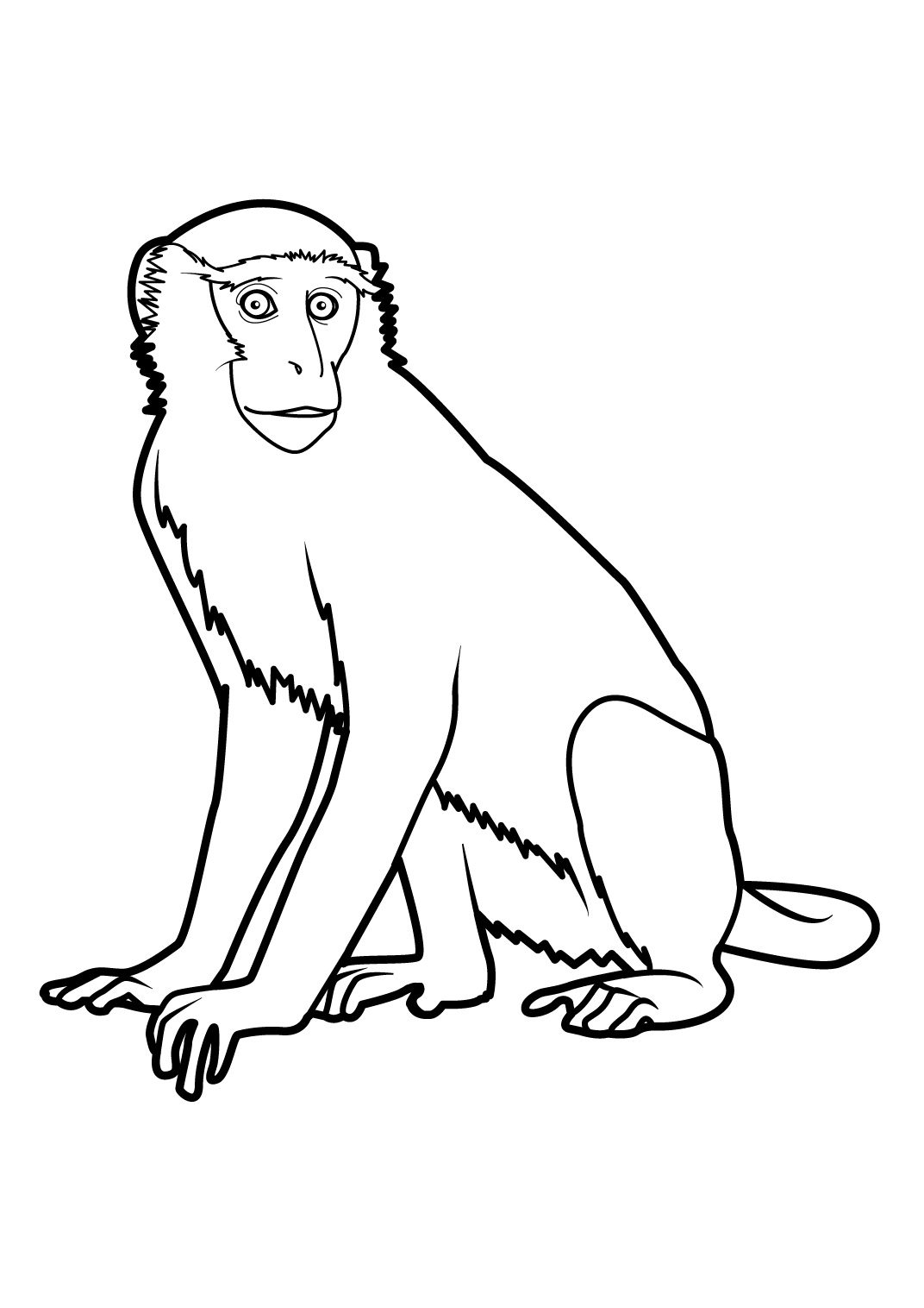 120 Dessins De Coloriage Singe à Imprimer