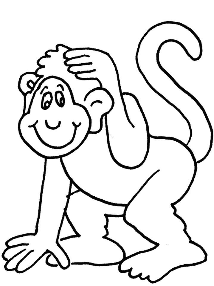 dessin à colorier arachno singe