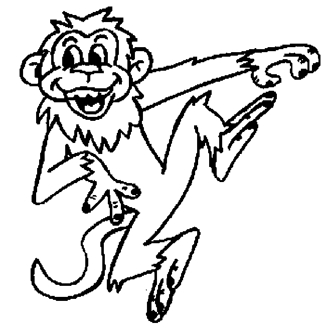 coloriage petit singe imprimer