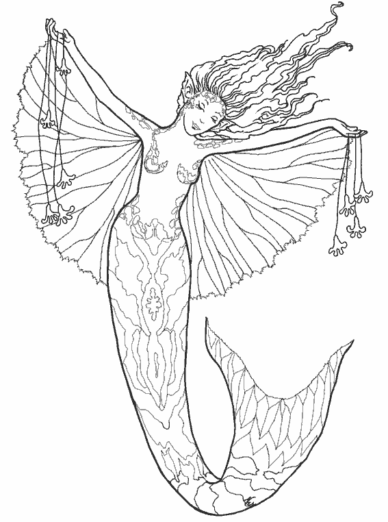 coloriage sirene h2o