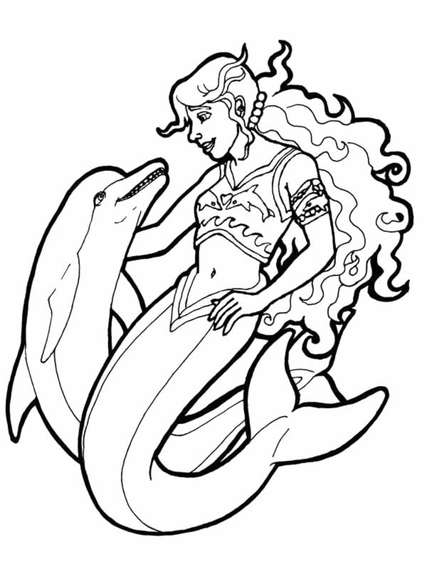 coloriage de sirène a imprimer - Coloriage SIRENE 39 coloriages gratuits Jedessine 