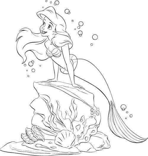 coloriage sirene h2o