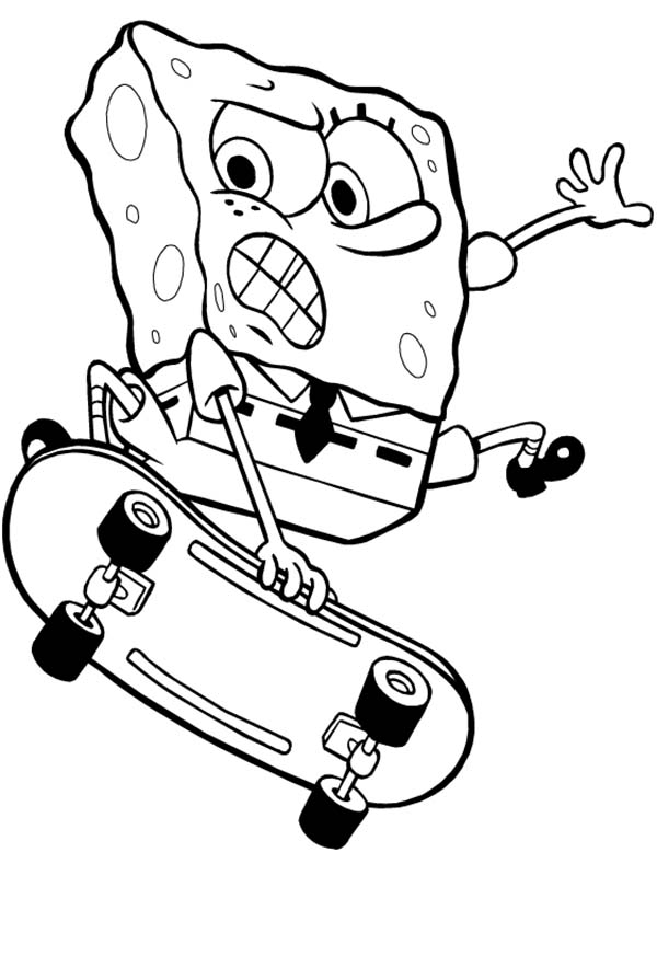 coloriage  dessiner skateboard a imprimer