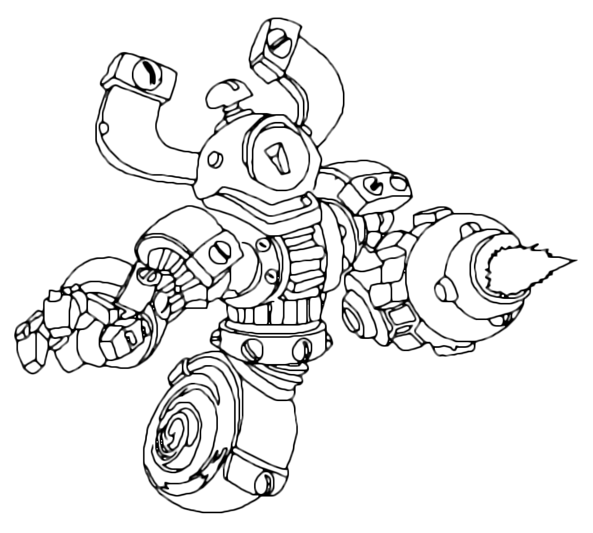 coloriage skylanders a imprimer