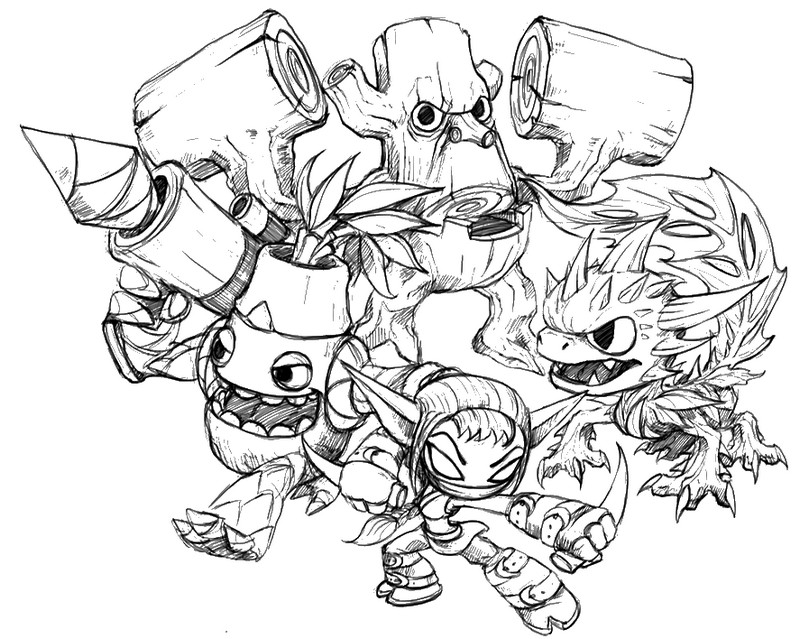 coloriage skylanders giant a imprimer