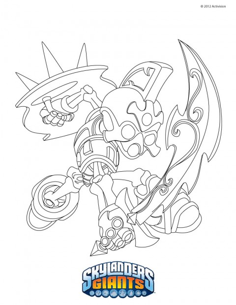11 dessins de coloriage Skylanders Giant A Imprimer à imprimer coloriage skylanders giant a imprimer