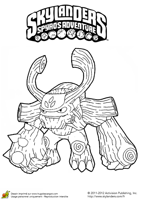 coloriage skylanders giants - Coloriage SKYLANDERS GIANTS Coloriage CRUSHER