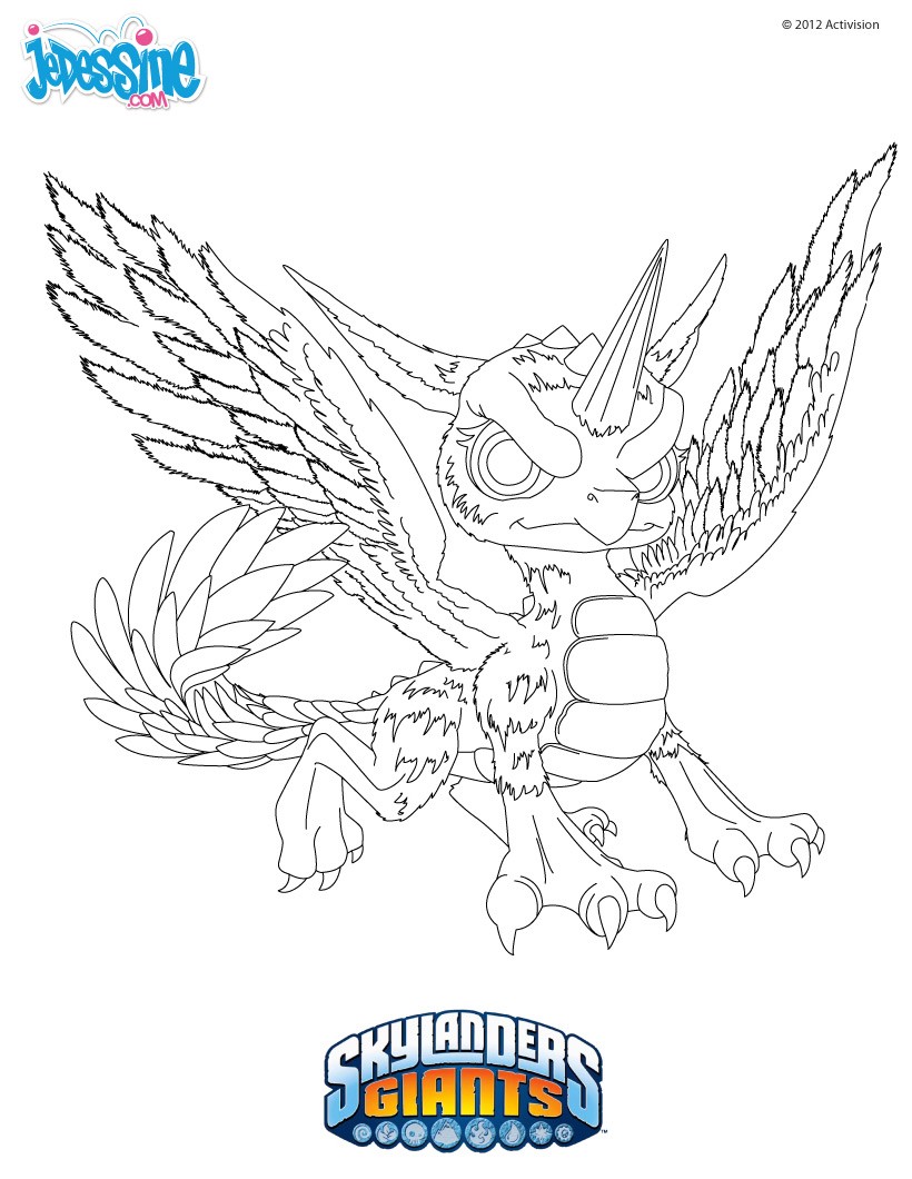 11 dessins de coloriage Skylanders Giants Thumpback A coloriage skylanders giants thumpback a imprimer