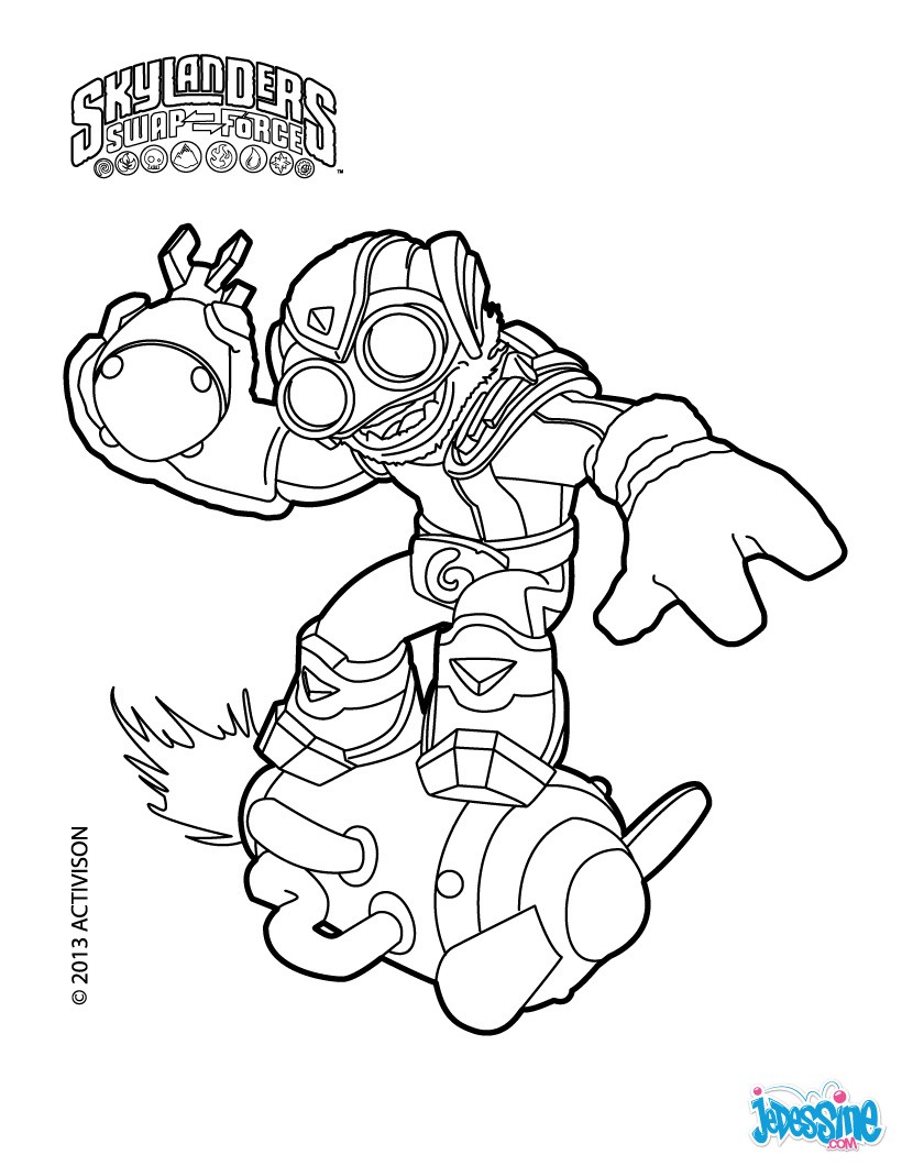 coloriage skylanders superchargers