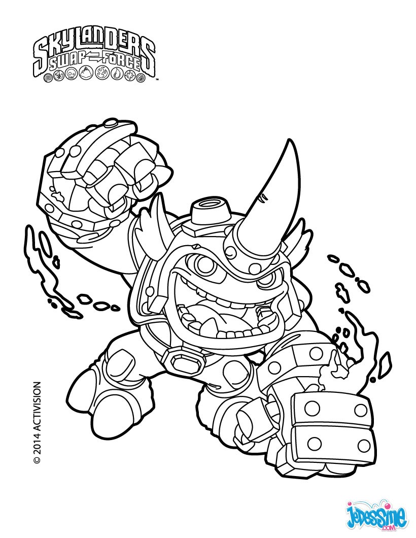 coloriage skylanders superchargers