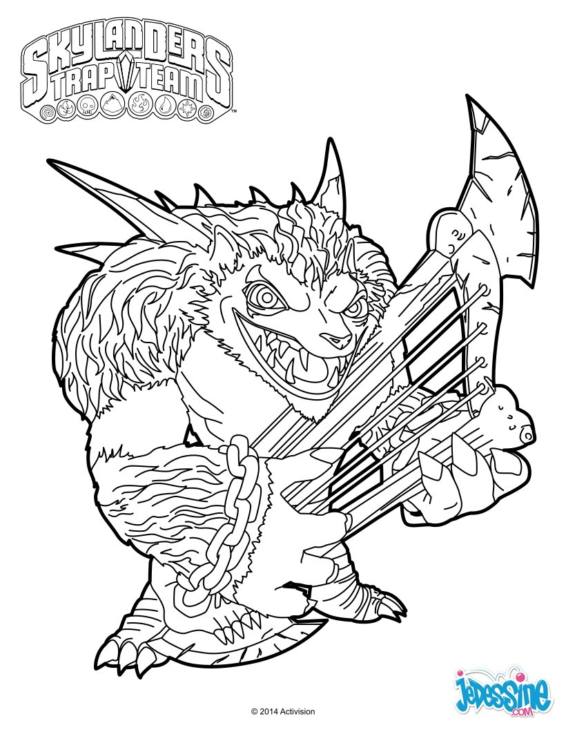 coloriage skylanders superchargers