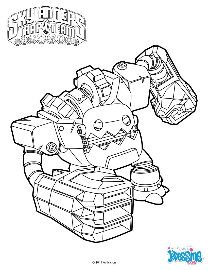 coloriage skylanders trap team