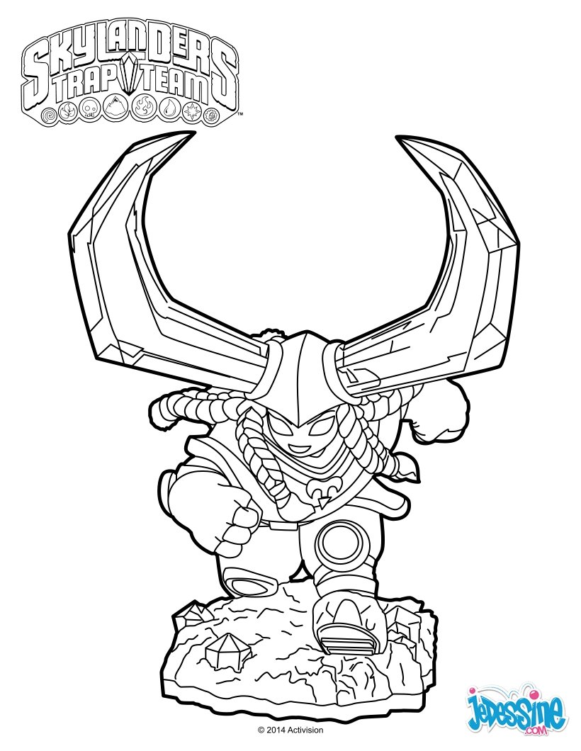 coloriage skylanders trap team