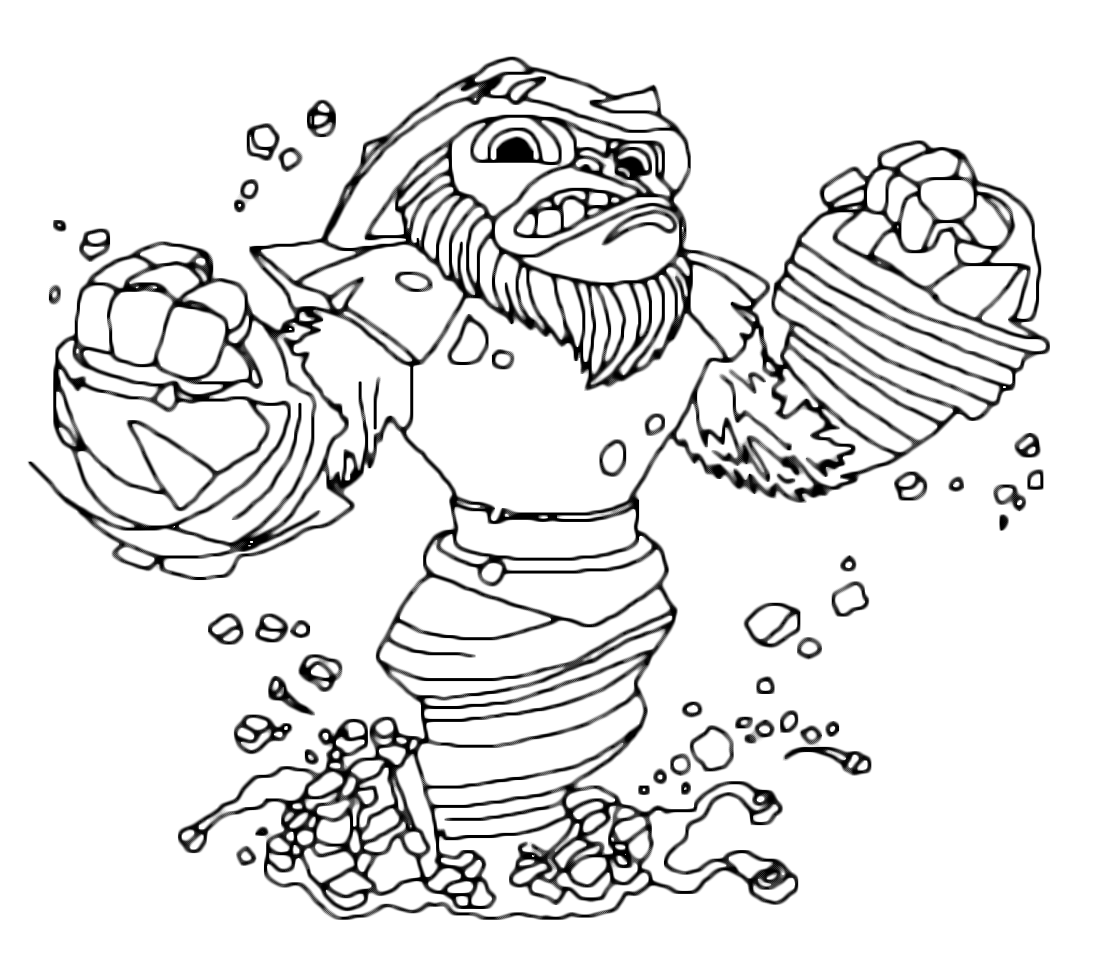 coloriage skylanders shroomboom