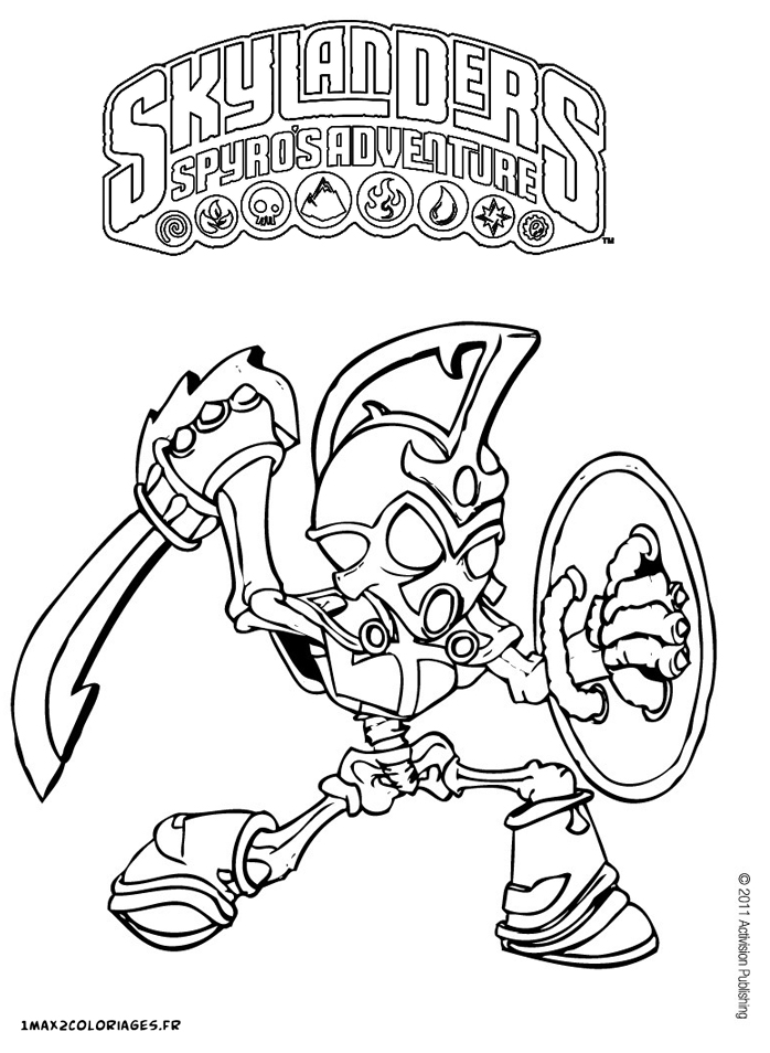 27 Dessins De Coloriage Skylanders à Imprimer