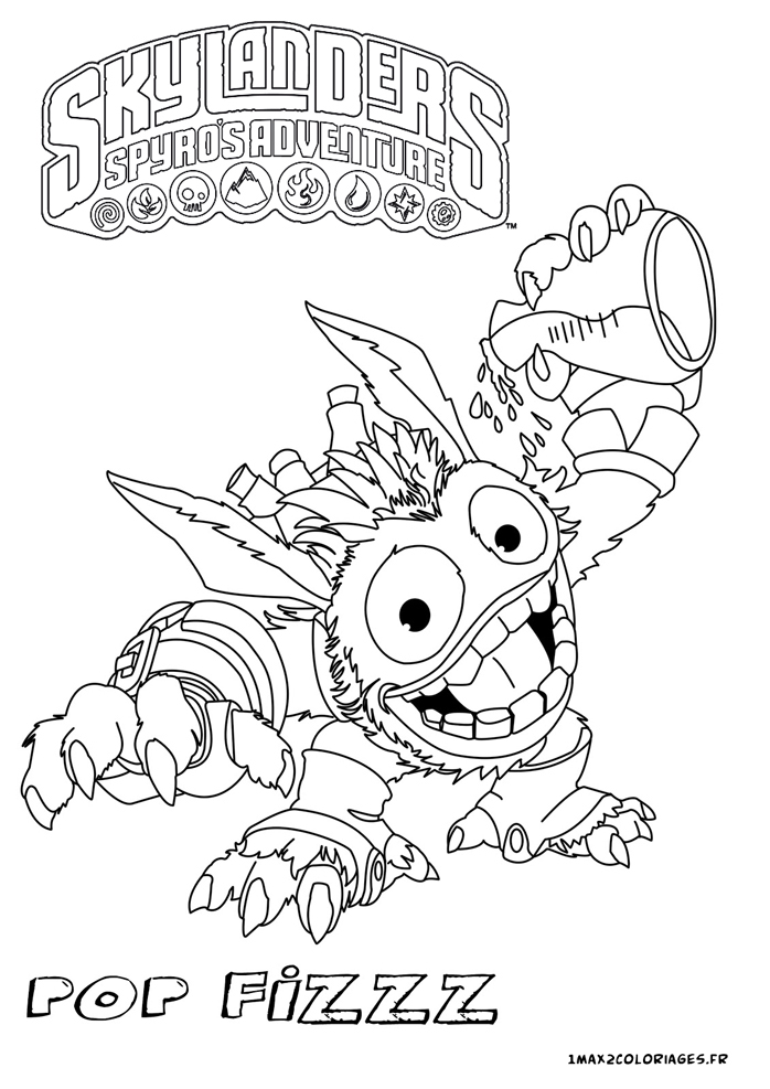 skylanders coloriage robot