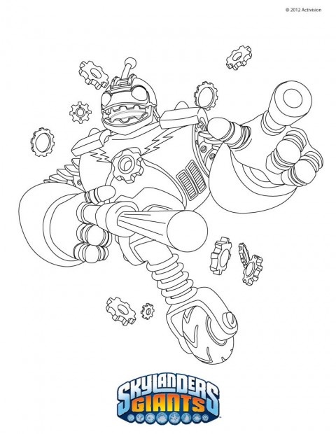 coloriage skylanders à imprimer