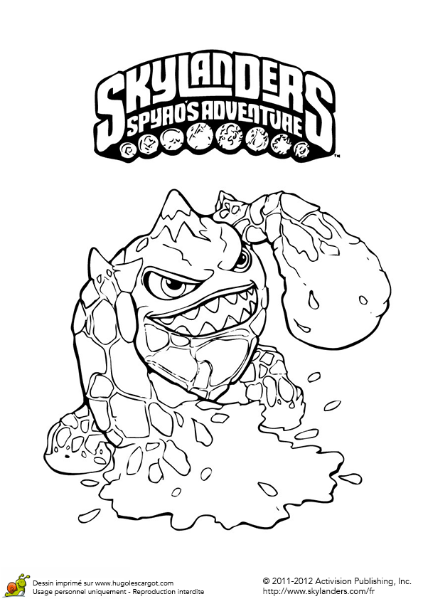 imprimer coloriage skylanders