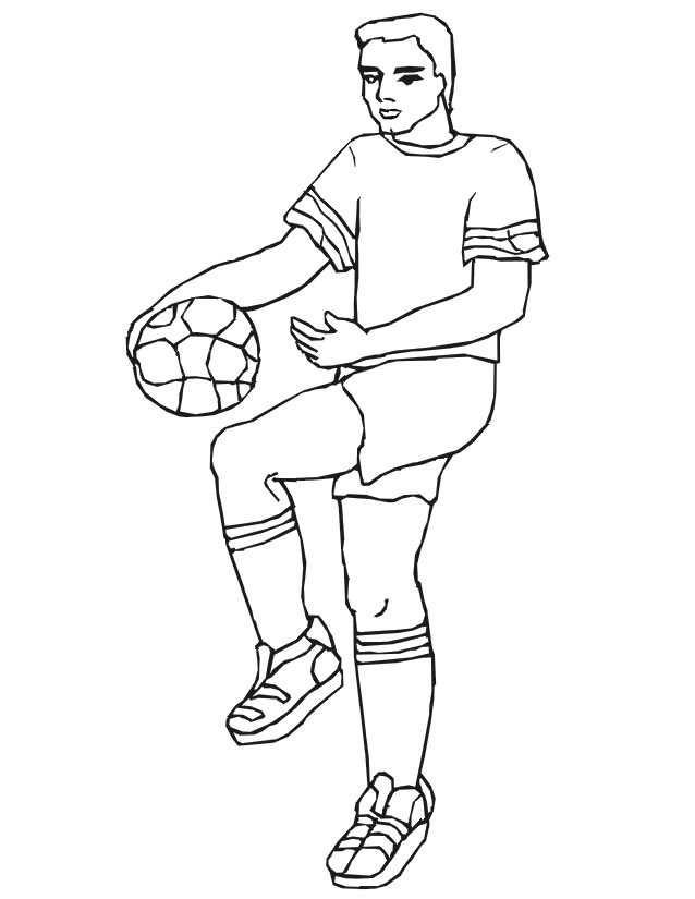 coloriage soccer