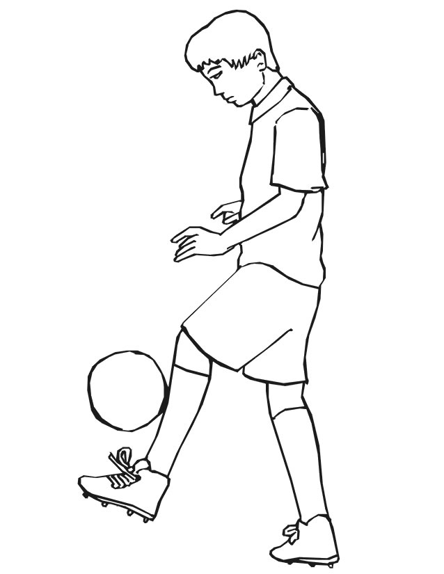 coloriage ballon de soccer