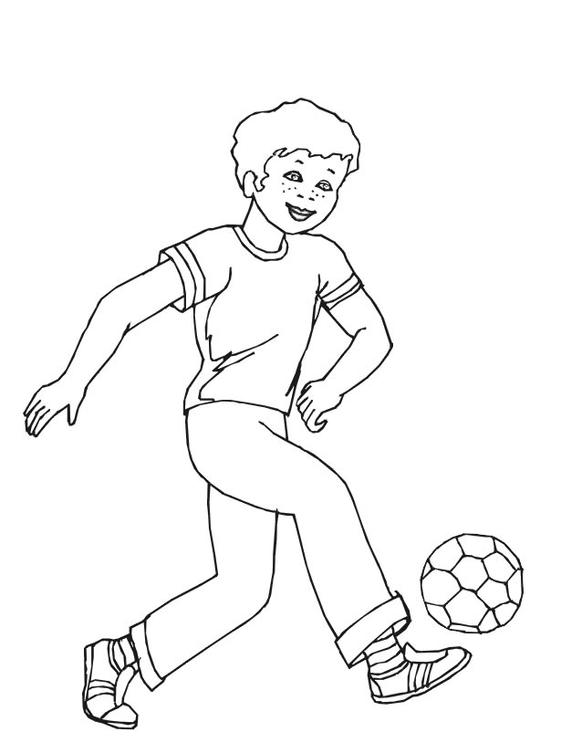 dessin soccer coloriage