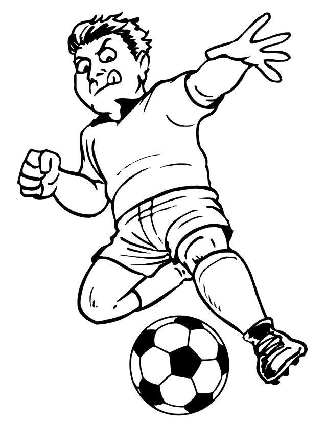 coloriage soccer fille