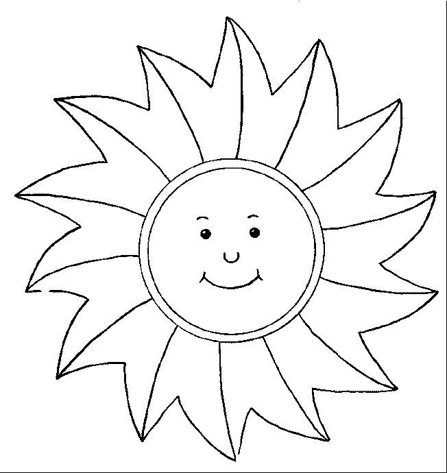 coloriage à dessiner fleur soleil