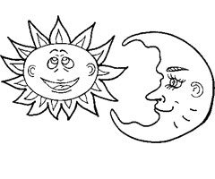 dessin à colorier imprimer soleil