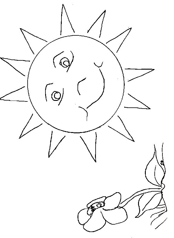dessin à colorier de mandala de soleil