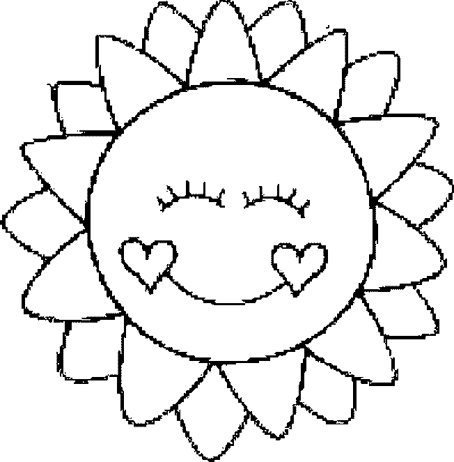 dessin  colorier la reine soleil