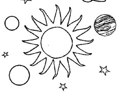 dessin à imprimer soleil