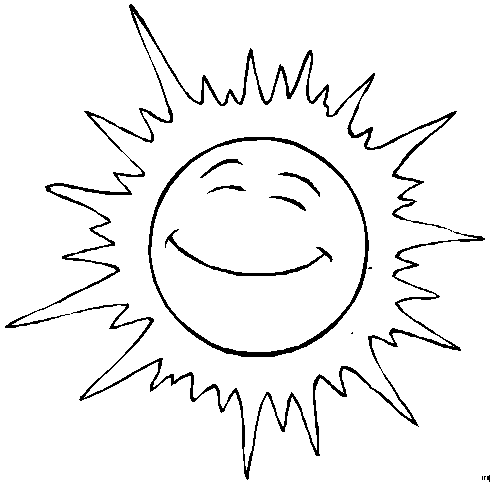 Coloriage Soleil Rigolo