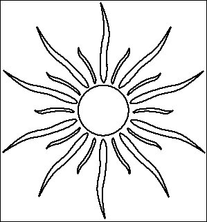 coloriage à dessiner de soleil