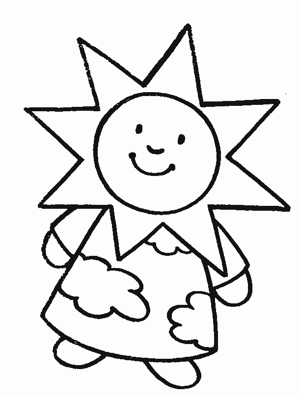 Coloriage à Dessiner A Imprimer Etoiles Soleil Lune