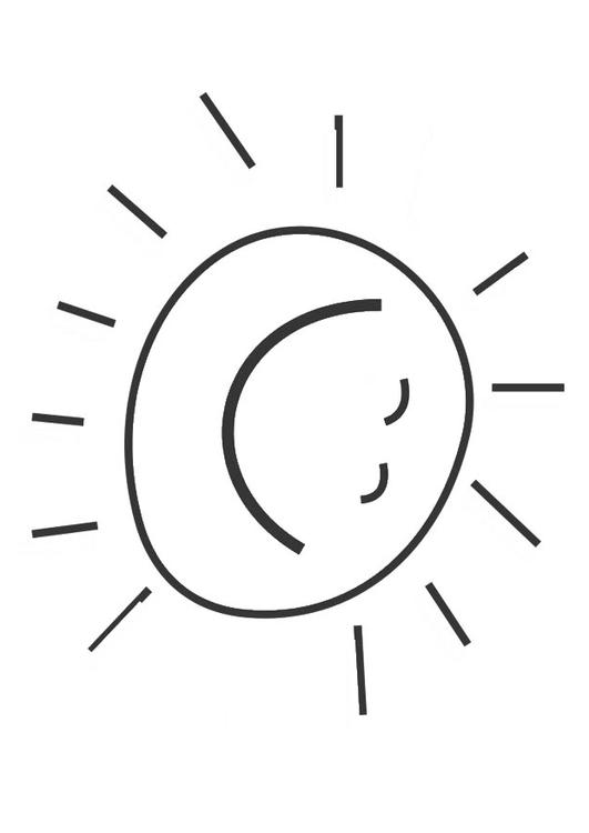 Coloriage A Dessiner Soleil Rigolo