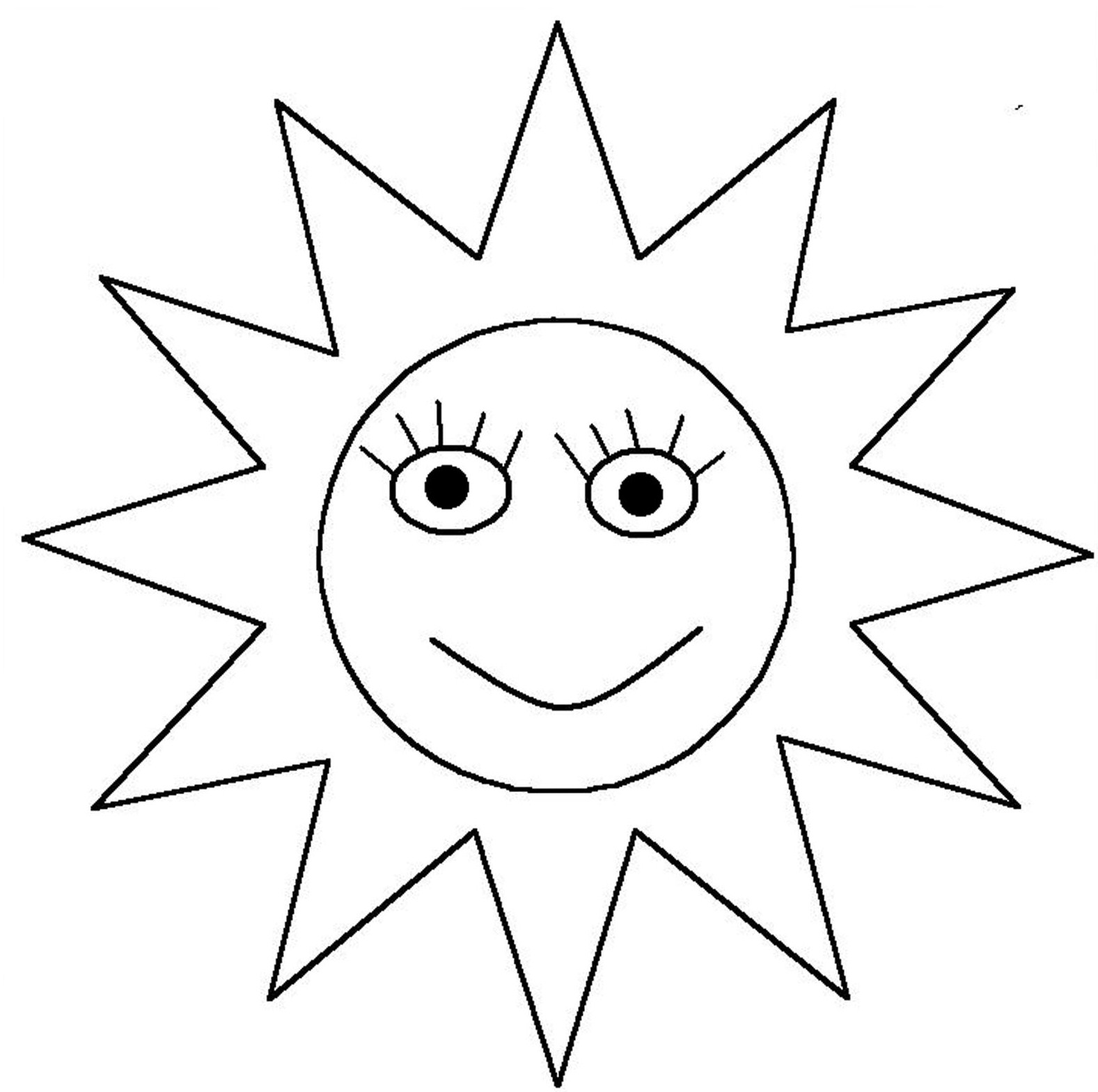 118 Dessins De Coloriage Soleil à Imprimer