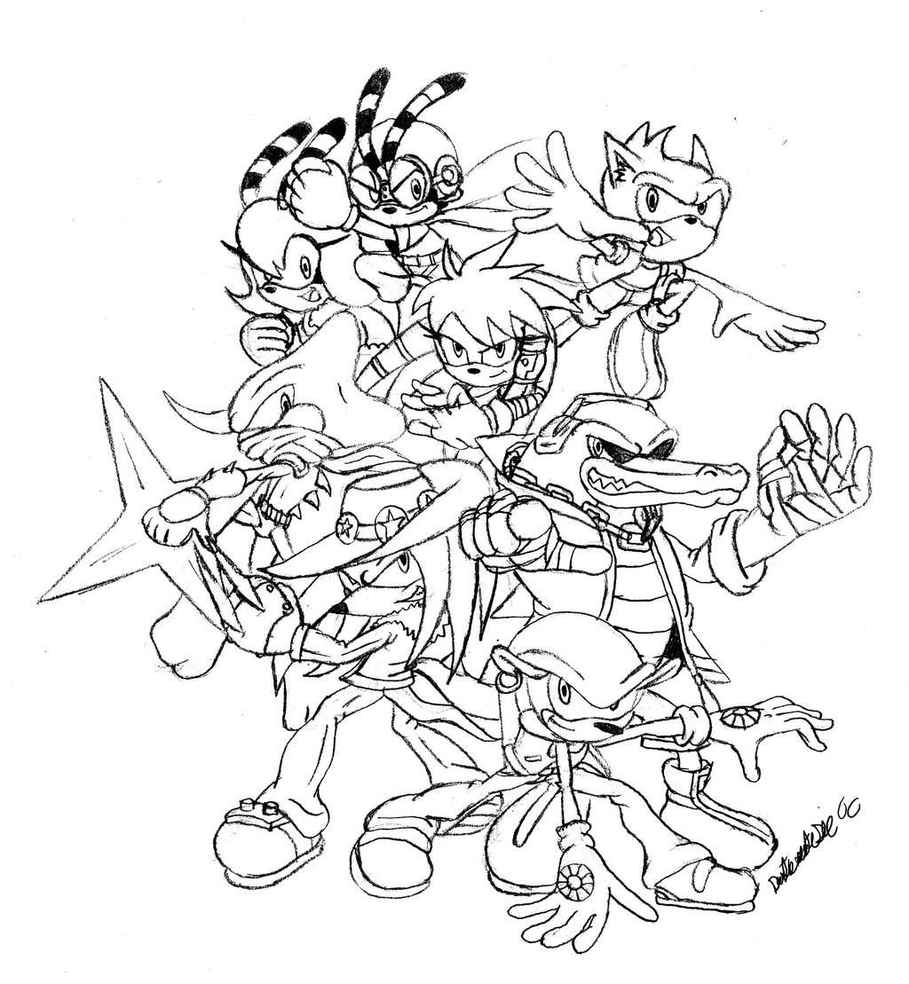 coloriage sonic boom