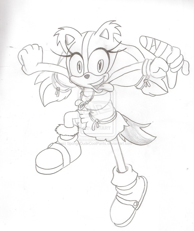 coloriage sonic boom