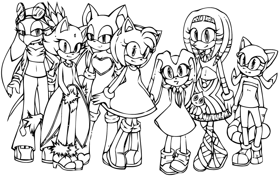 coloriage sonic boom