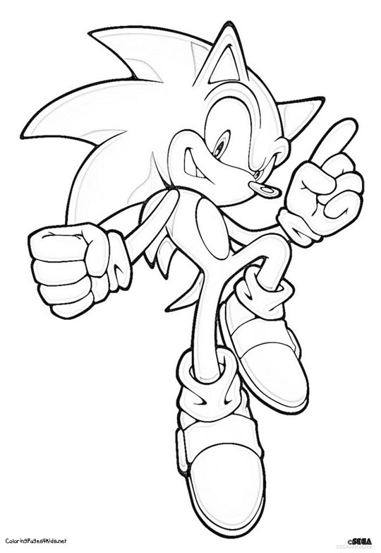 coloriage sonic boom