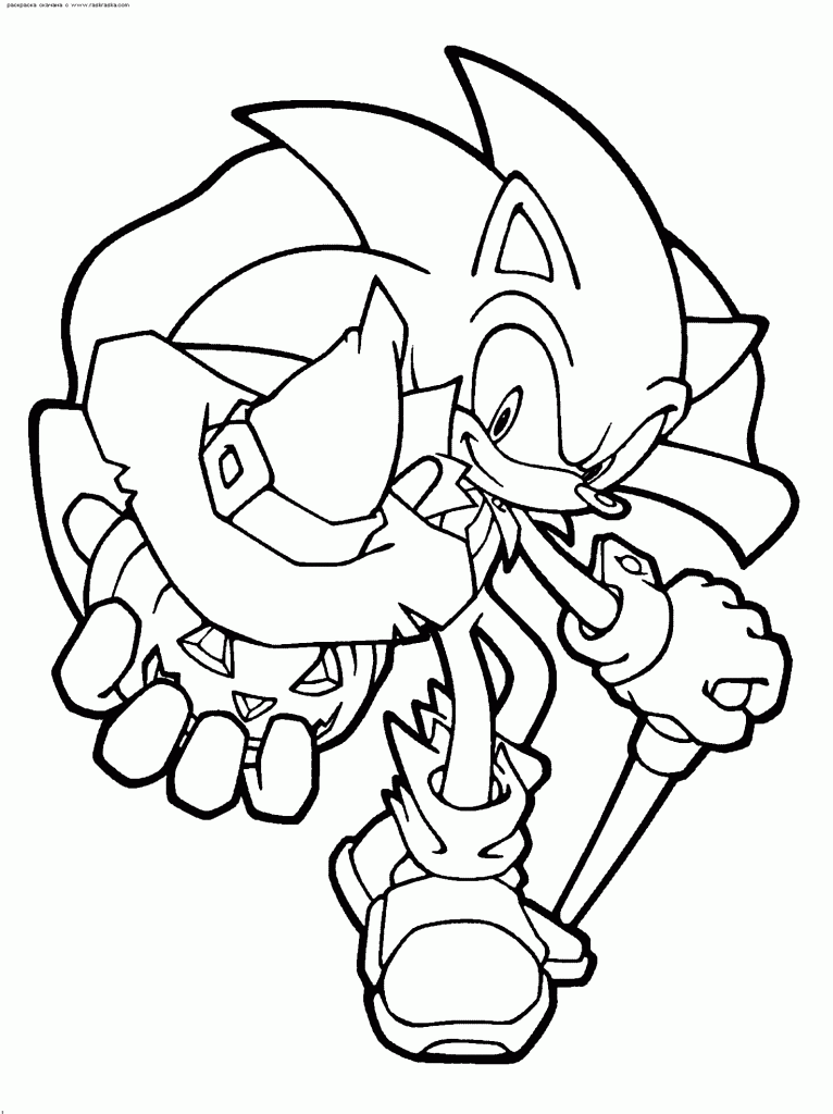 coloriage sonic boom