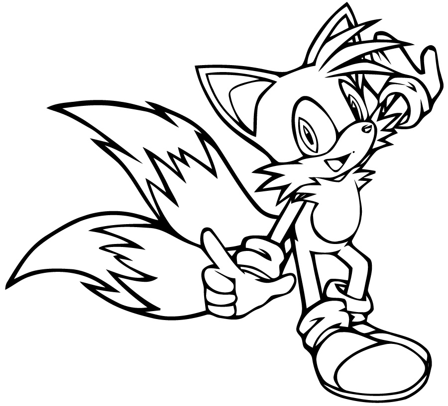 coloriage sonic boom