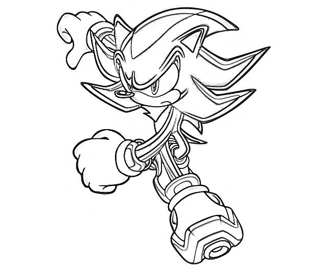 coloriage de sonic boom