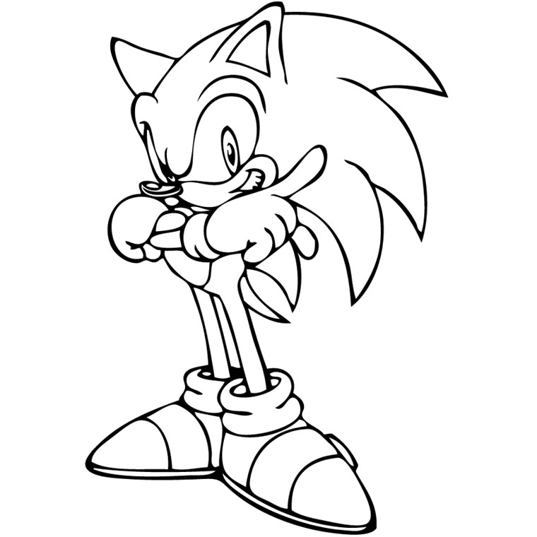 coloriage sonic boom a imprimer